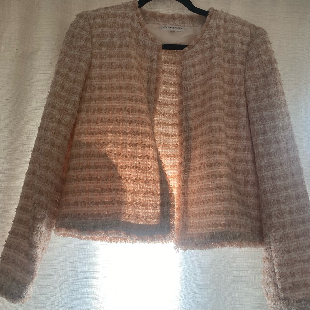 Calvin Klein Tweed women’s Jacket size 10 - Picture 2 of 7